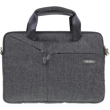 Laptoptas voor 15.4 inch laptop - WIWU City Commuter Bag - Grijs