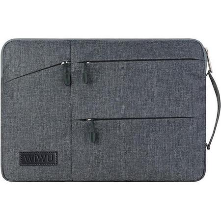 WIWU - 15.6 inch Pocket Laptop & Macbook Sleeve - Grijs
