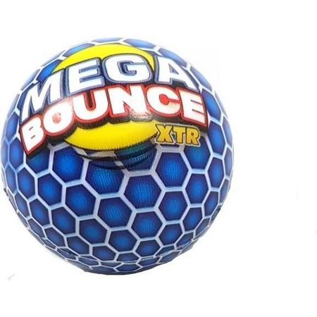 Wicked Mega Bounce XTR Stuiterbal (Blauw/Wit/Geel)