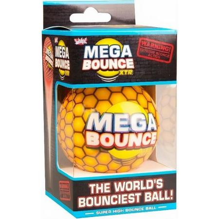 Wicked Stuiterbal Mega Bounce Xtr 13 Cm Rubber Geel/wit
