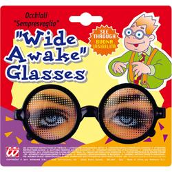Grapbril met grote ogen - nep bril - nerd