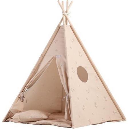 Tipi Tent / Speeltent Kinderkamer Powder Beige - Speeltent voor Kinderen - Kindertent - Indianentent - Wigwam 100x100x120cm