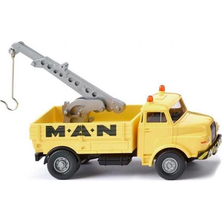 Wiking Miniatuurvoertuig Man-service Die-cast 1:87 Geel