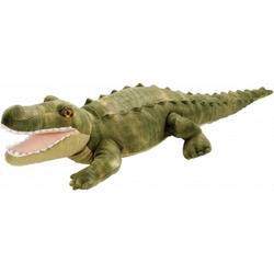 Pluche knuffel krokodil groen 38 cm - knuffeldier