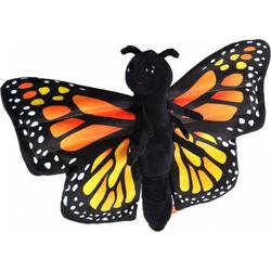 Wild Republic Knuffel Monarchvlinder Junior 20 Cm Pluche Zwart
