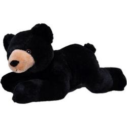 knuffel zwarte beer Ecokins junior 30 cm pluche zwart
