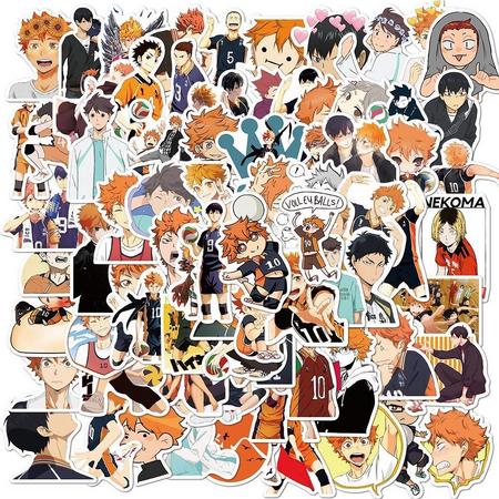 Haikyuu! sticker mix - 102 stickers voor laptop, mobieltje, muur, agenda etc. Anime Manga stickers -Haykyu