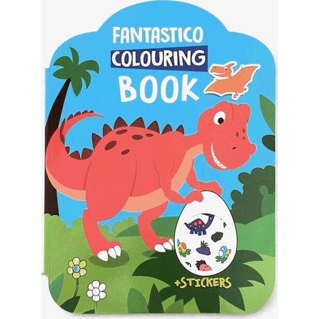Fantastic Colouring Book - DINOSAURUS - STICKERS - KLEURBOEK