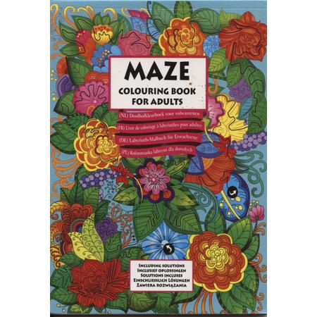 Maze - kleurboek (kleurblok) voor volwassenen