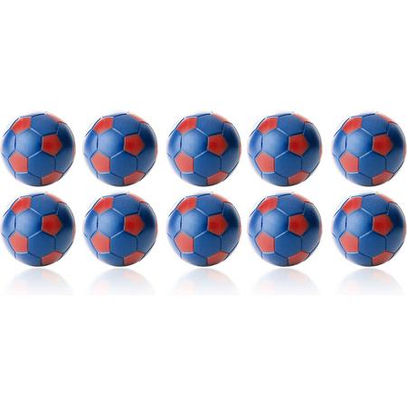 Robertson - Tafelvoetbal Ballen - 35 mm - Blauw / Rood - 10 stuks