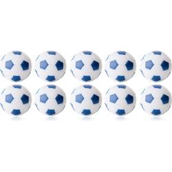 Robertson - Tafelvoetbal Ballen - 35 mm - Wit / Blauw - 10 stuks
