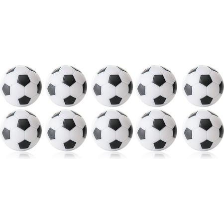 Robertson - Tafelvoetbal Ballen - 35 mm - Wit / Zwart - 10 stuks
