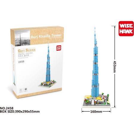 Mini Blocks - Wise Hawk - Burj Khalifa Tower - 1244 pcs