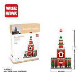 Miniblocks - bouwset / 3D puzzel -Wise Hawk - Gift Series - Moscow Kremlin