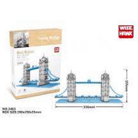 Miniblocks - bouwset / 3D puzzel -Wise Hawk - Gift Series - Tower Bridge
