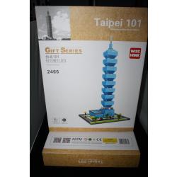 Nanoblock, Brickkies®, Taipei 101 Tower in Taiwan, 1163 Bouwblokjes