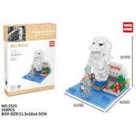 gift series - wise hawk - bouwdoos mini blokjes - Singapore Merlion