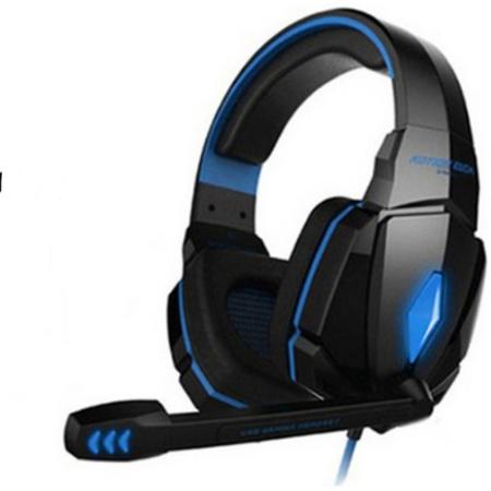 Gaming Headset - Gaming Koptelefoon - Microfoon - Stereo Surround Sound - Ruisonderdrukking - LED Verlichting - Voor PC, Xbox, PS4 - Blauw