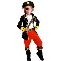 Piratenpak - Piraat - Kostuum voor Jongens -  Piratenkostuum - Verkleedkleding - Kinderkostuum - 4-5 jaar - 104-110 - Dress Up - Verkleden - Carnaval
