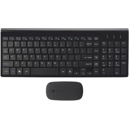 Premium Draadloze Bluetooth Toetsenbord - Bluetooth Keyboard Voor Laptop - IMac - Computer - Draadloze Toetsenbord Met Muis - Zwart