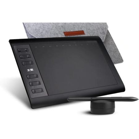 Premium Grafische Tablet - Tekentablet - Digitaal Tekenen - Grafische Tekentablet - Tablet - Geen Lader Nodig - Professionele Tekentablet