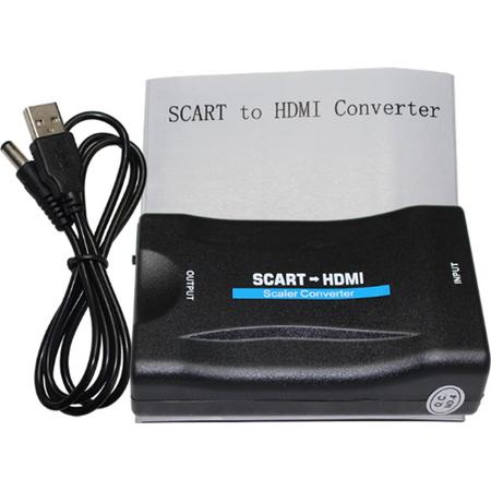 Scart Naar HDMI Converter - Scart Converter - 1080p Scart to HDMI - Adapter - Schakelaar - Kabel Converter - Converter - HD