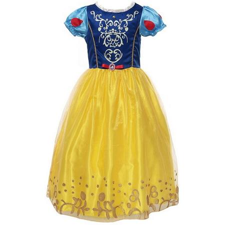 Sneeuwwitje Jurk - Snow White - Jurk voor Meisjes -  Prinsessen - Verkleedkleding - Kinderkostuum - 4-5 jaar - 104-110 - Dress Up - Verkleden - Carnaval