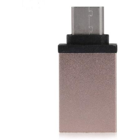 USB Adapter - USB-C Naar USB-A Adapter - USB Converter - IMac - Google Chromebook - Nexus - Adapter - Goud