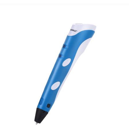 WiseGoods - Premium 3D Pen - Inclusief 9 Meter Filament (3 kleuren) - Blauwe Pen