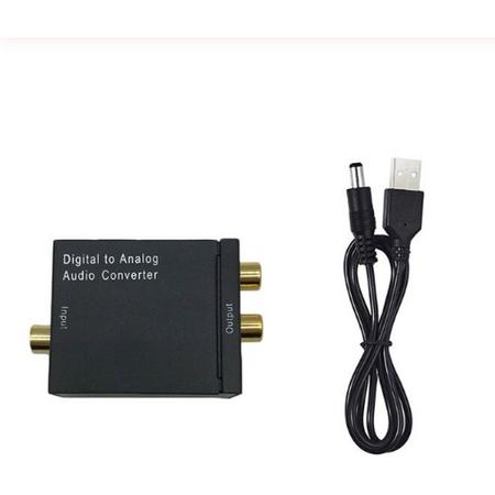 WiseGoods - Premium Digital Audio Converter (DAC) - Digitaal Naar Analoog Adapter DA-converter - Optical USB / DAC / D2A Toslink Optische Kabel Omzetter