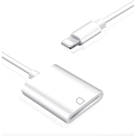 WiseGoods - Premium Lightning naar SD Kaartlezer - Voor iPhone - SD Cardreader - Wit