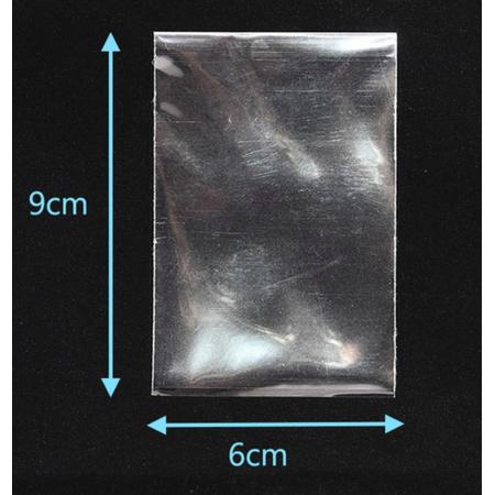 WiseGoods - Transparante Plastic Zakjes - Uitdeelzakjes - Cellofaan Plastic Bags - 6 x 9 cm - 100 Stuks - Verpakking - Gifts