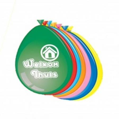 Ballonnen 30cm Welkom Thuis (8 stuks)