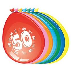 Ballonnen 50 jaar - 30cm - 8st