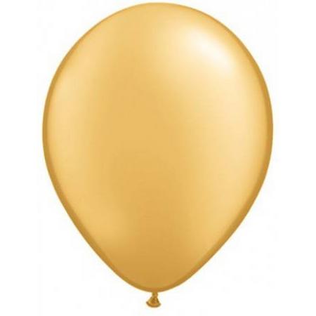 Globos - Ballonnen - Goud - Metallic - 100st.