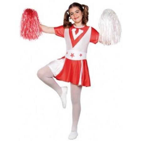 Witbaard - Kostuum - Cheerleader - mt.128