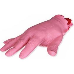 Witbaard Afgehakte Hand Rubber Roze/rood