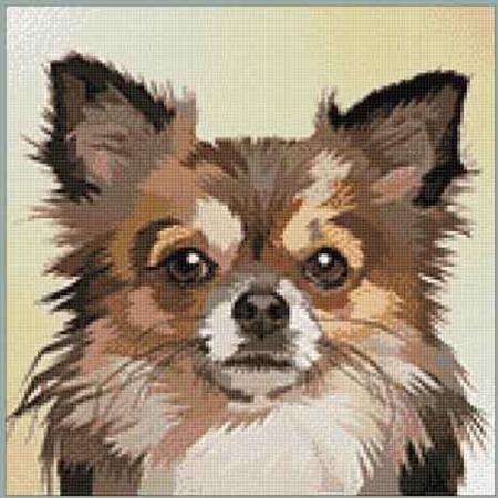 Wizardi Diamond Painting Kit dog Portrait WD2305