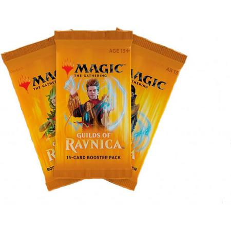 Magic The Gathering 3 Booster Pakjes Guilds of Ravnica