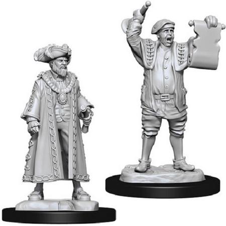 Deep Cuts Unpainted Miniatures: Mayor and Town Crier