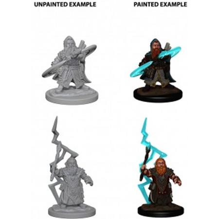 Pathfinder Deep Cuts Unpainted Miniatures - Dwarf Male Sorcerer
