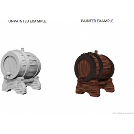 WizKids Deep Cuts Unpainted Miniatures - Keg Barrels