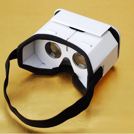 Kartonnen VR Bril - Virtual Reality Bril - VR Bril Voor Smartphone - 3D VR Bril - 3,5 Tot 6 Inch - Wit