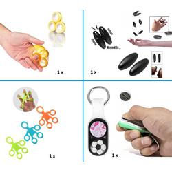 Fidget Pakket Finger Toys - 4 Stuks toppers TIKTOK - FingerStretch - Magneet Ringen - Snake Eggs - Fidget Duimspeeltje Puck magnetisch - Hype Trend 2023 - Must Have - Fidget pop - Super Cadeau - 4 Toppers zeer Voordelig
