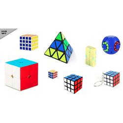 Wonderprice - Cube Puzzel cubes - Set 8 stuks Stressbestendig - Giftset - Concentratie - Training - Fun - Kubus - Pyramide Kubus - Speed Cube 2X2 - Bean Spinner Cube - Educatief - voor kinderen en volwassenen