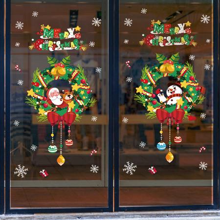 Raamstickers Kerst - 47 stuks - 2 Vellen - Herbruikbaar - Sneeuwvlokken - Kerstmis - Decoratie - Raamdecoratie - Kerstversiering - Raamversiering - Merry Christmas - Kerstkrans - Sneeuwpop - Kerstman