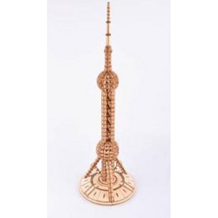 Houten modelbouw - The oriental pearl tower - Miniatuurbouw hout