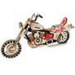 Houten modelbouw - Wooden Puzzle - Miniatuurbouw hout - Motorcycle HDI