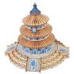Houten modelbouw - Wooden Puzzle - Miniatuurbouw hout - Temple of heaven