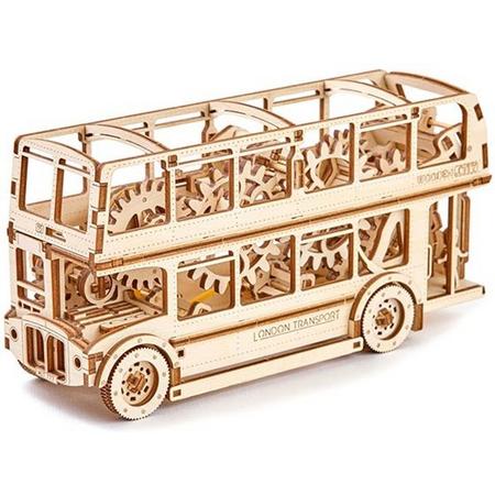 London Bus - Houten Modelbouw / 3D Puzzel - Wooden City